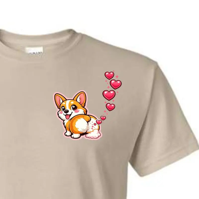 Therapy? Nah, I’ll Just Corgi My Problems Away T-Shirt - Unisex, Farting Hearts & Cute Dog Shenanigans Edition!