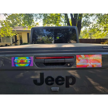 Herbally Infused & Chronically Bemused Bumper Sticker