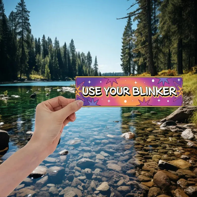 Use Your Blinker, Driving Sticker, Turn Signal, Road Rage