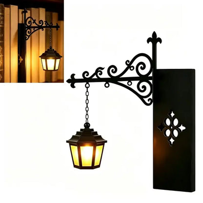 Library Lantern Bookshelf Lamp,Ghost Bookshelf Lantern,Funky Home Decor Hanging LED Shelf Light with Bookend-Style Base, Halloween Indor Decorations Warm Decorative Reading Nook Lamp for Home Library, Study Corner, Book Lovers Gift