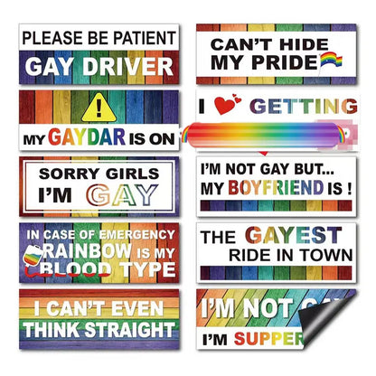 Magnetically Delicious Rainbow Bumper Sticker – Because Your Car Deserves a Colorful Sense of Humor!