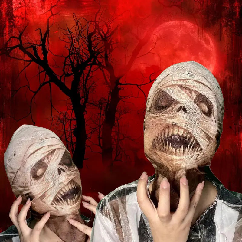 Giggle-Head 3D Cartoon Mask: The Ultimate Silly Hood for Teens, Perfect for Halloween Shenanigans and Cosplay Capers!